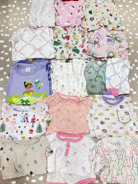 The Beaufort Bonnet Company Other - Lot of 22 Bamboo Pajamas Pima TBBC set shorts long sleeve toddler girl tee bows